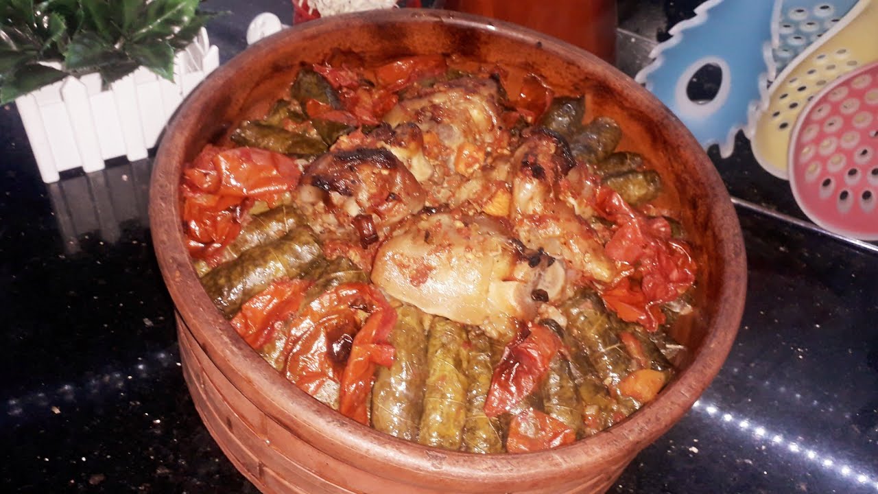 طاجن ورق العنب بالكوارع صبحي كابر علي اصوله تحفة اللهم بارك