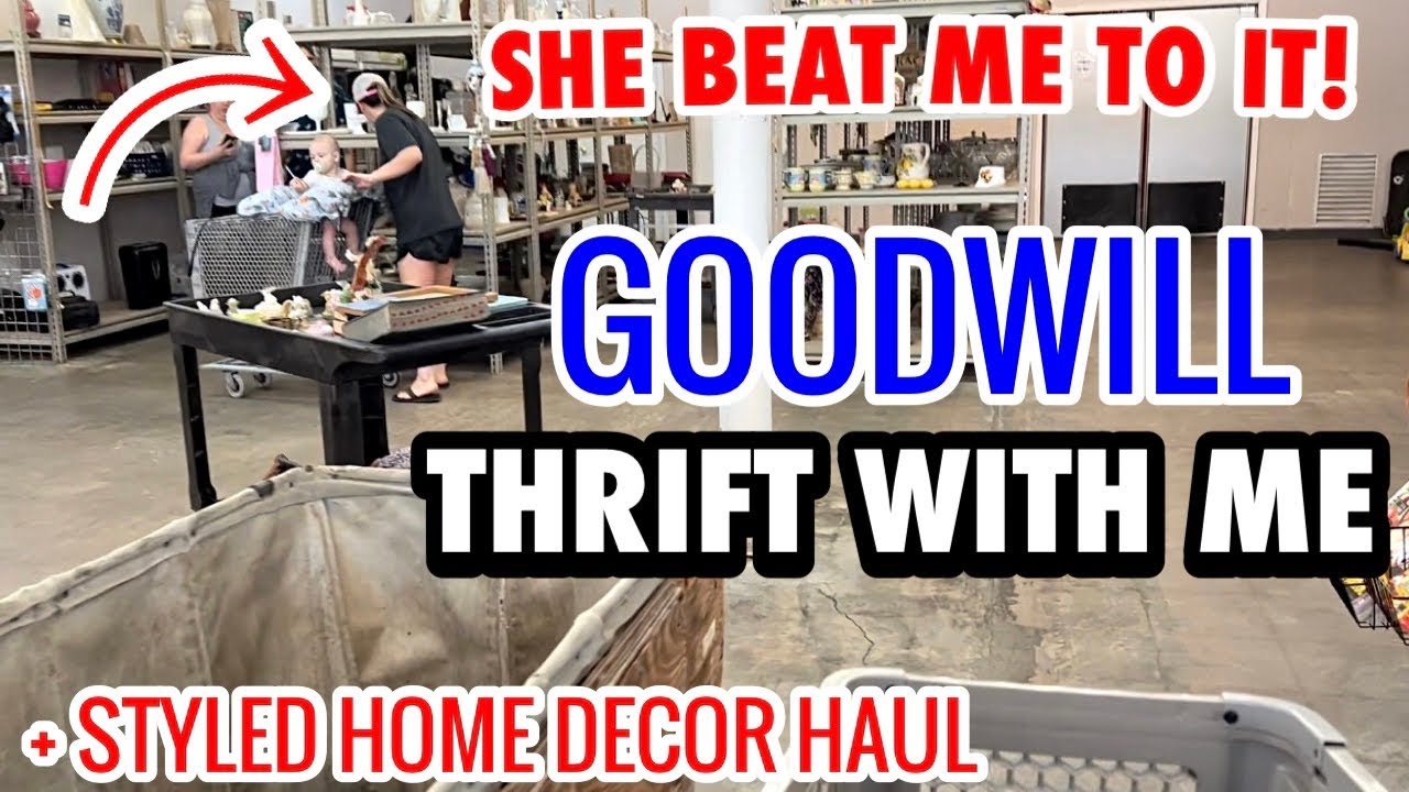 She beat me to it!! THRIFT WITH ME at GOODWILL + I have a STYLED THRIFT HAUL
