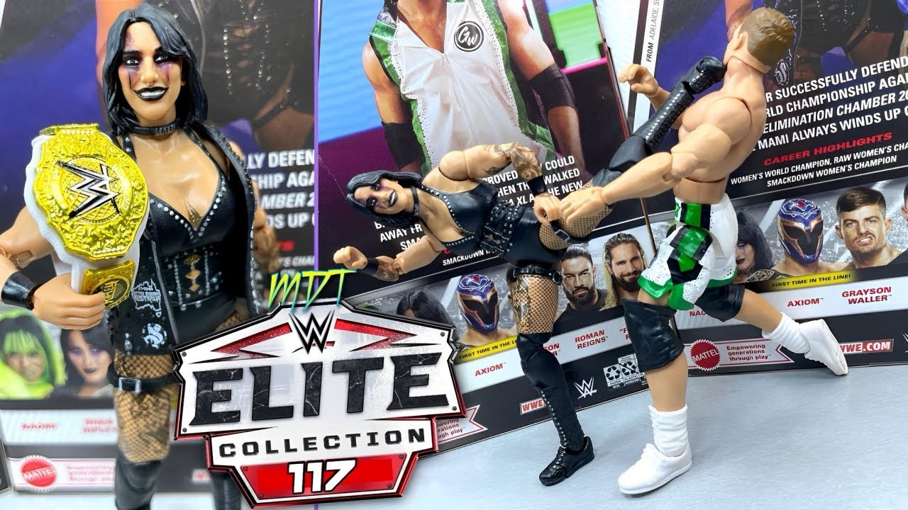 WWE ELITE 117 RHEA RIPLEY & GRAYSON WALLER FIGURE REVIEW!