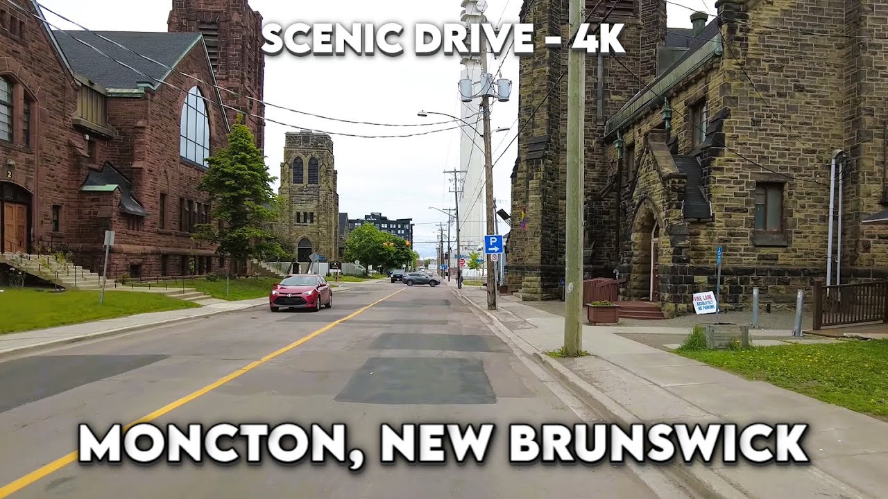 🚗 Moncton, New Brunswick 🌆 4K Drive