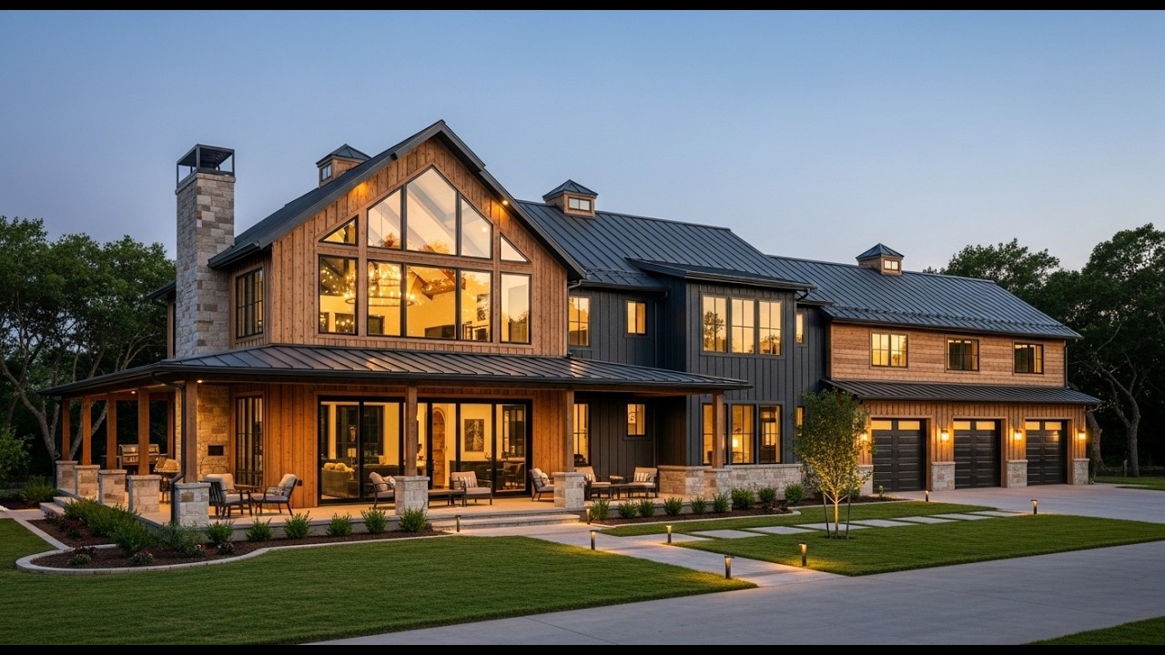 Amazing Luxury Big Barndominium Homes Design Ideas