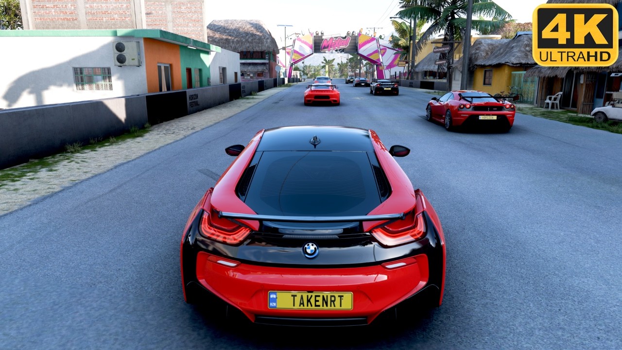 900 HP BMW i8 VS Supercars  Forza Horizon 5 Steering Wheel Gameplay! Unbeatable Difficulty.