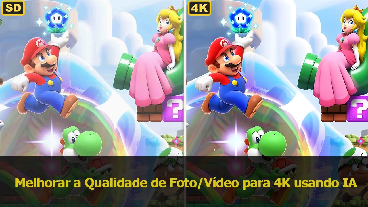 Poder da #IA: VideoProc e Mario Wonder no Nintendo Switch!