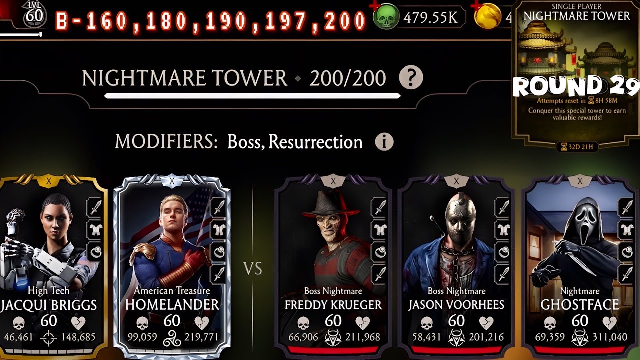 Homelander is a Best character for Nightmare Tower MK Mobile | Battle 200 & 160, 180 Fight + Rewards