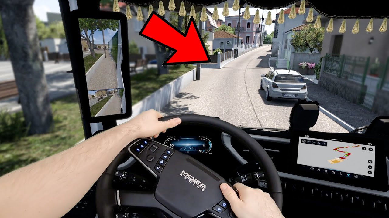 POV on very NARROW roads of Greece | Euro Truck Simulator 2 gameplay with MOZA TSW | Real Hands