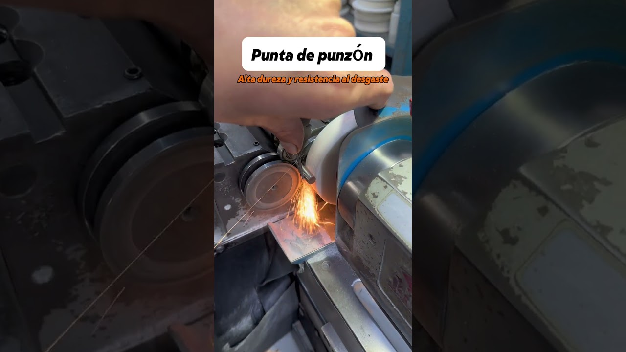 Punta de punzón, acero SKD11, con alta dureza, resistencia al desgaste y larga vida útil.