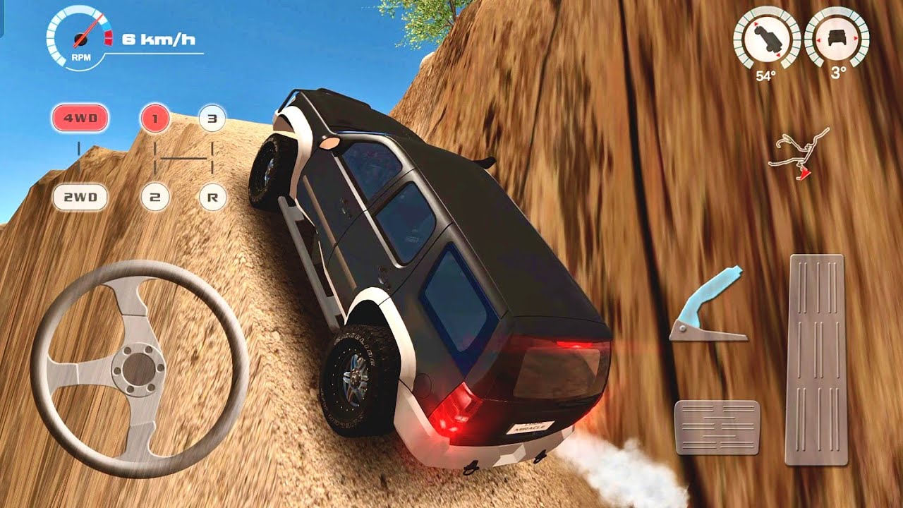 🚨 54° Extreme Climb! OffRoad Drive Desert: 4x4 SUV vs The Vertical Wall!