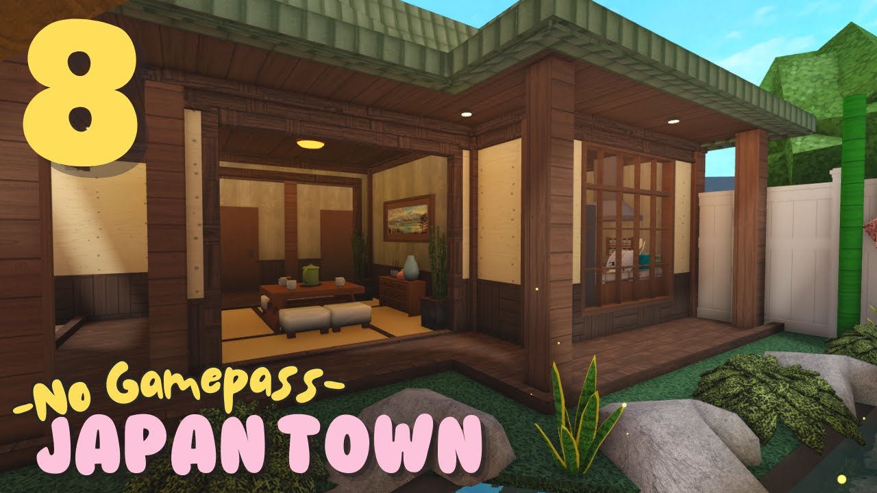 BLOXBURG:🌸JAPAN TOWN SERIES | БЕЗ ИГРОВОГО ПАСПОРТА | Часть 8: Маленький японский семейный дом | ...