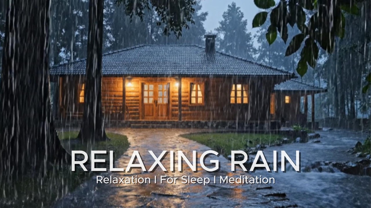 Stop Overthinking Tonight with Heavy Rain & Thunder Over the Car During a Storm