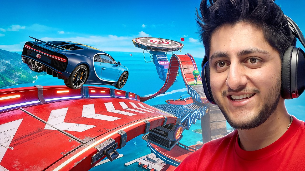 5 Supercars vs INSANE Sky Ramp... Only Perfect Landing Wins! 😱