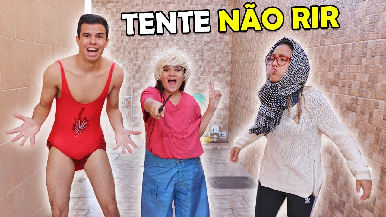 TENTE NÃO RIR 4! - QUEM PERDER TOMA UM BANHO! - ft. Juliana Baltar