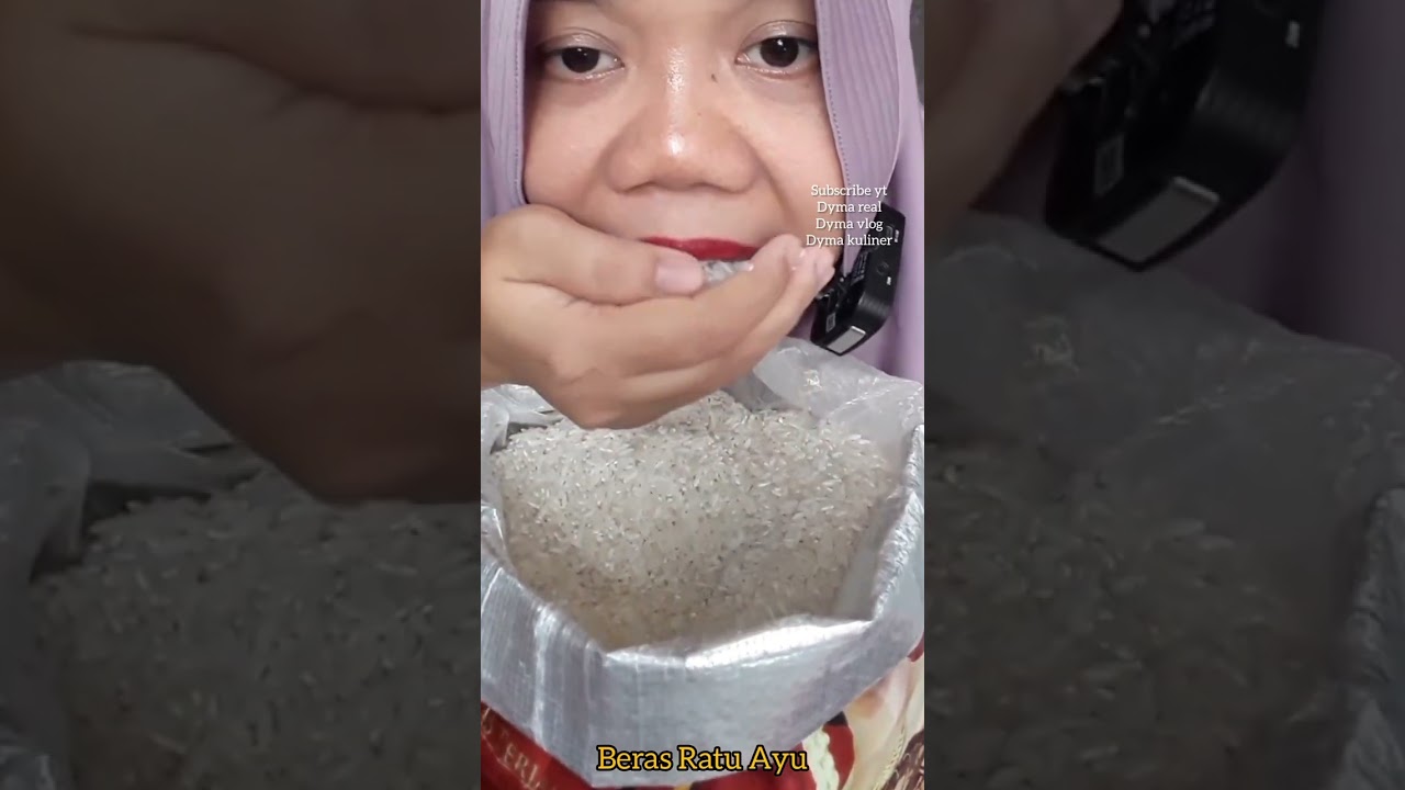 DYMA KULINER 💕kompilasi DiKarung💕 makan beras mentah💕#asmr #mukbang #asmrsounds  @Dymareal 