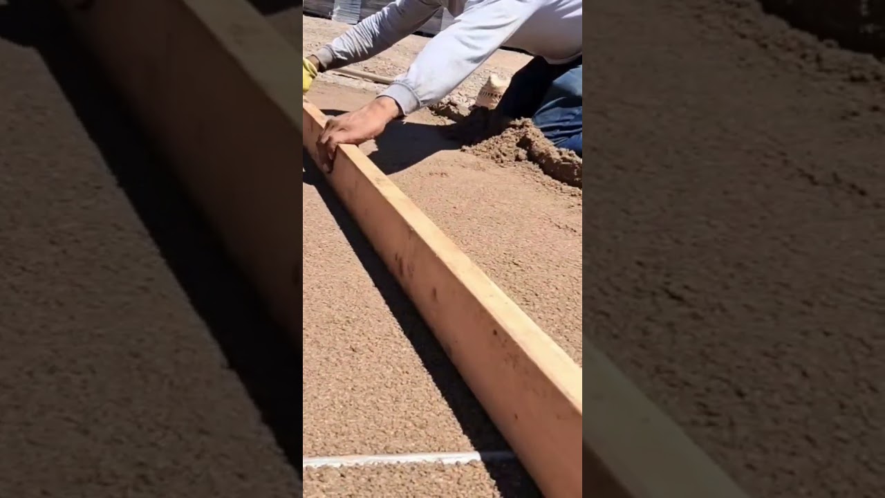 LEVELING GROUND FOR PAVERS #phoenixaz #pavers #driveway #scottsdale
