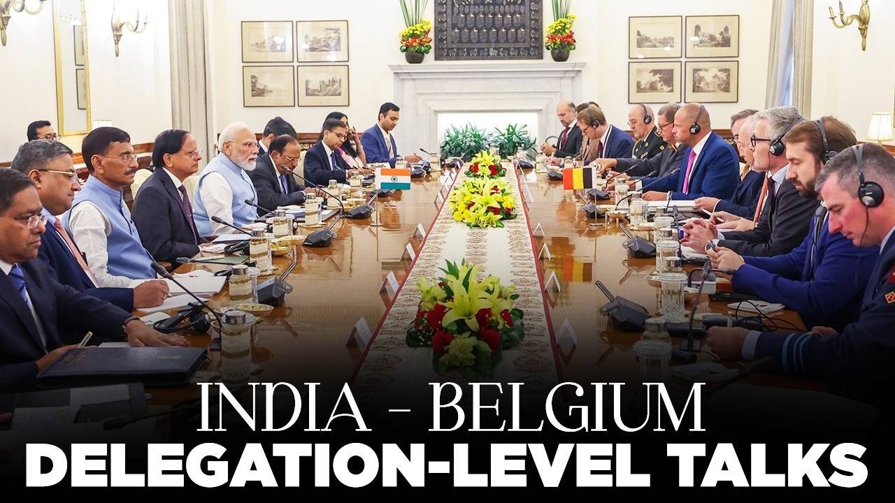 LIVE: PM Modi, Belgium PM Bart De Wever hold delegation-level talks in New Delhi