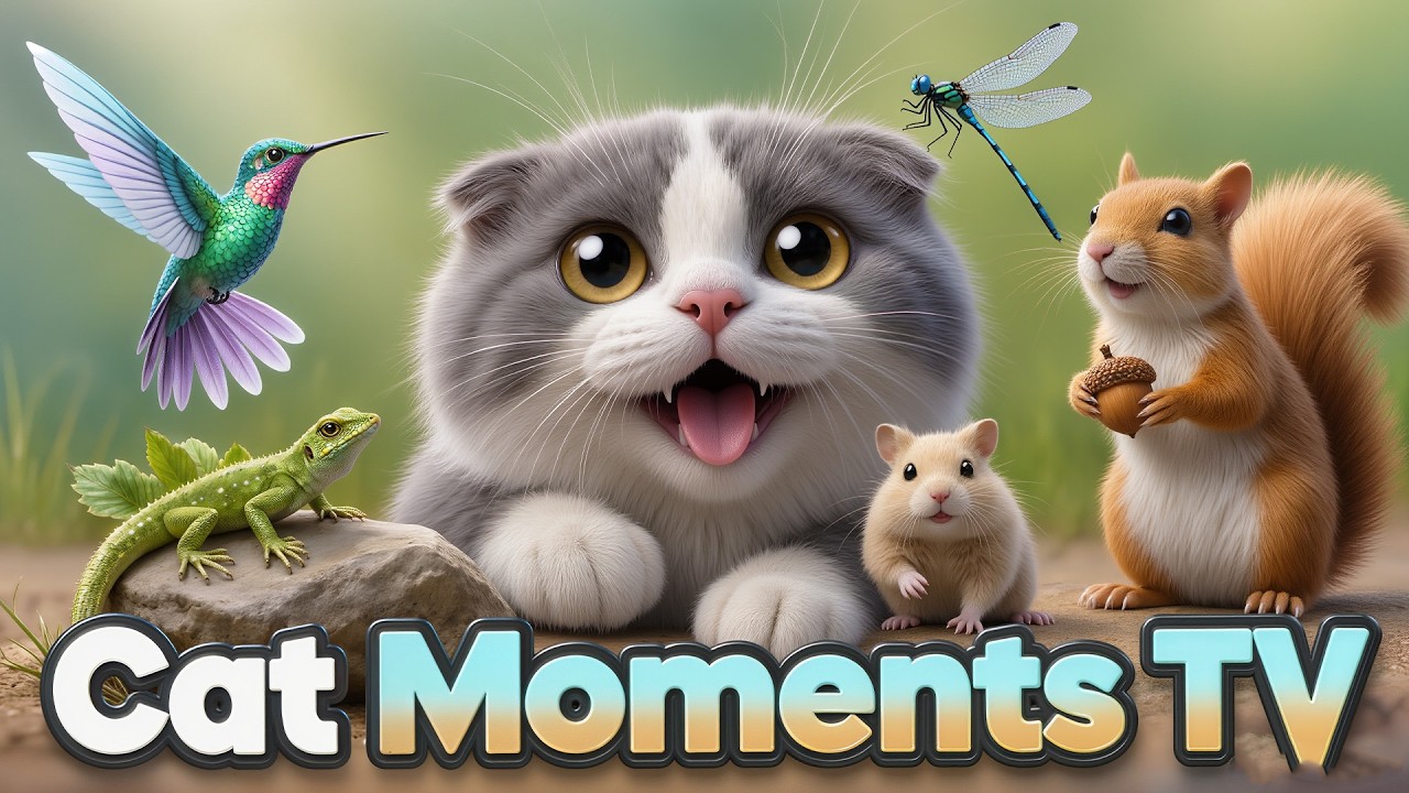 Cat Moments TV | Animals Near Old Wooden Fence for Cats – Nature View