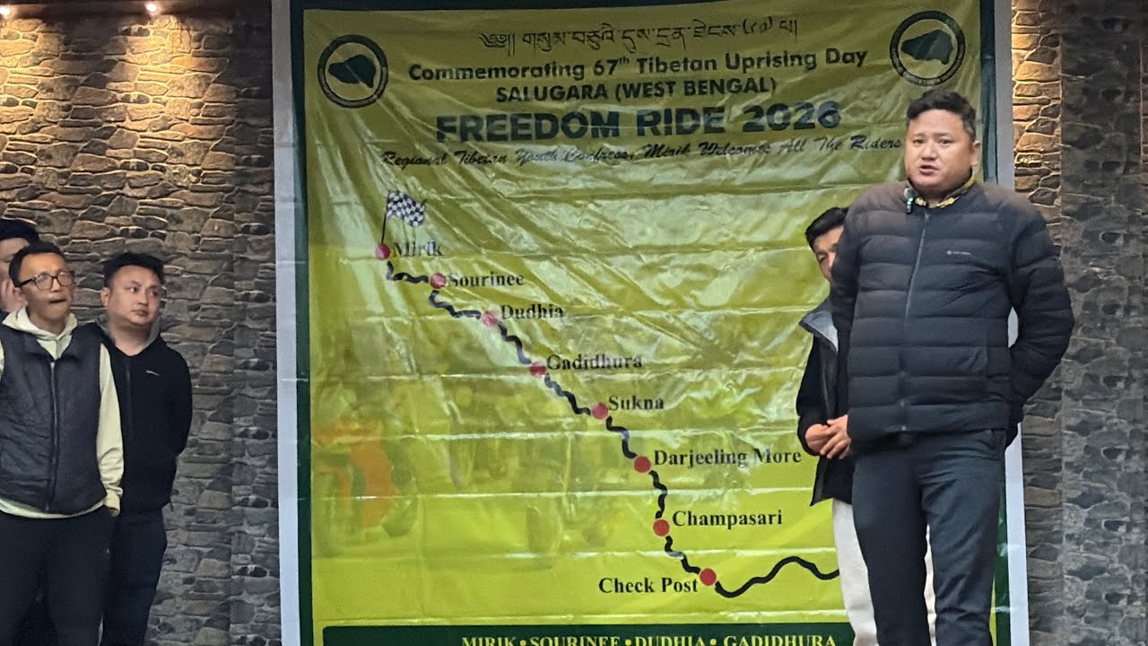 Briefing for tomorrow bike rally 10 march 67th Tibetan uprising day.mirik to salugara.