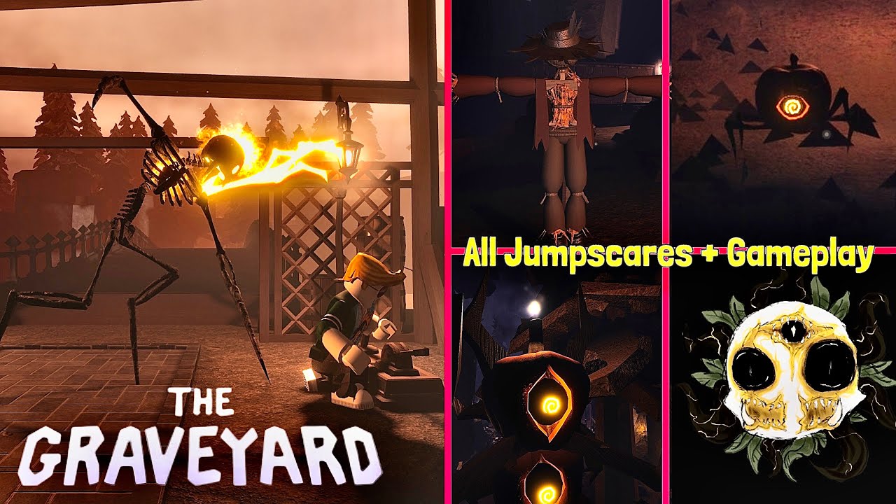GRAVEYARD: THE FOUNDATION 👁️ | All Cutscenes & Jumpscares + Full Gameplay | Roblox Horror