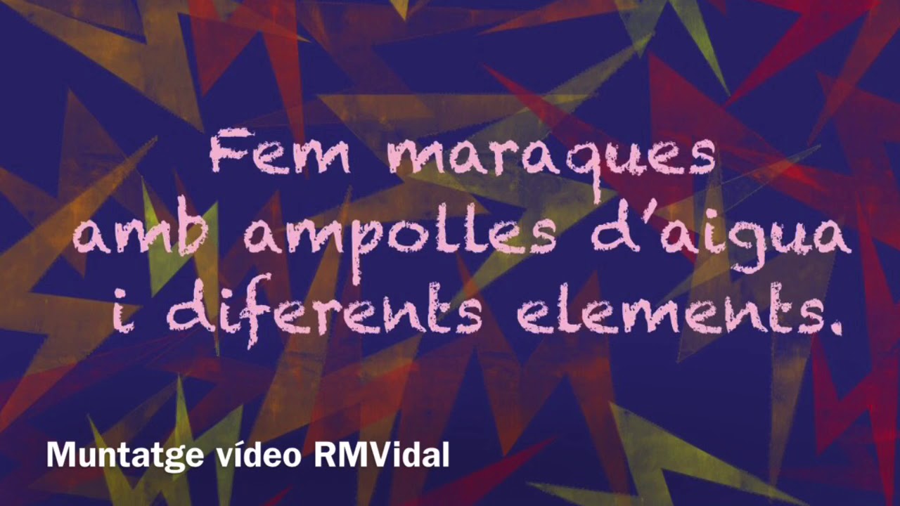 Fem maraques amb diferents elements.