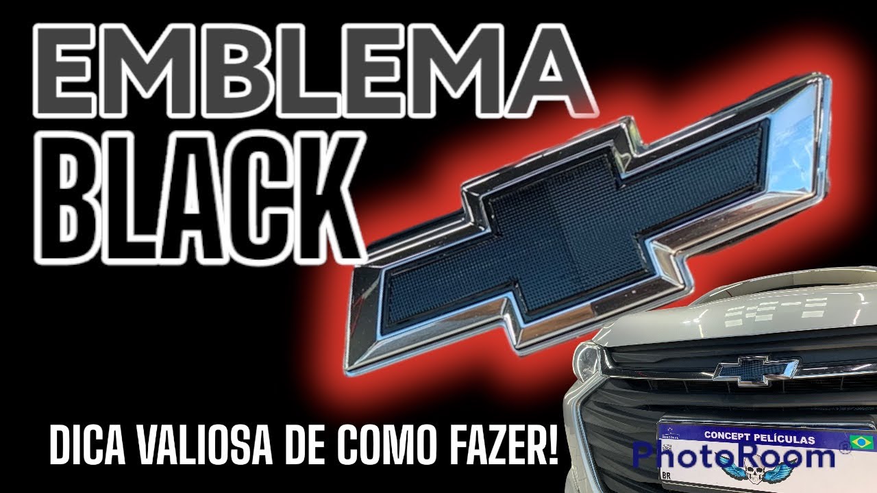 EMBLEMA NOVO CHEVROLET EM PRETO