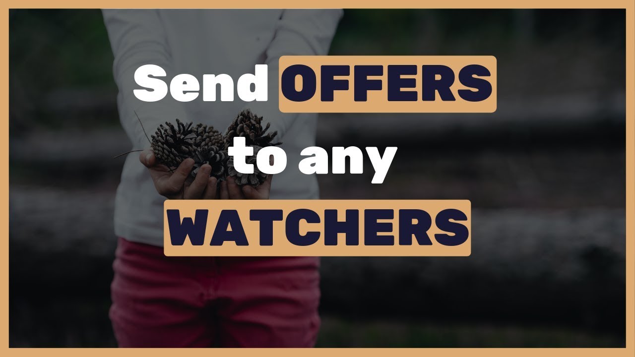 How to send offer to our watchers even if it seems that it&rsquo;s impossible on eBay? (Secret trick)