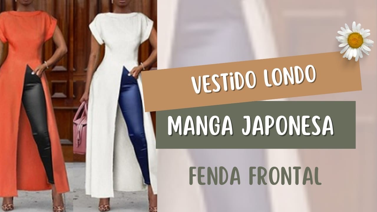 COMO MODELAR VESTIDO LONGO EVAS&Ecirc; FENDA FRONTAL E MANGA JAPONESA