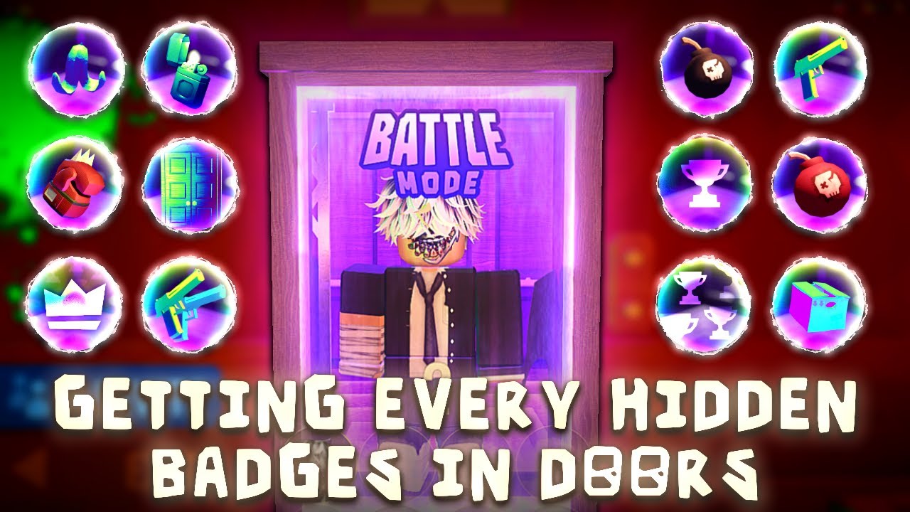 Getting EVERY NEW HIDDEN BADGE in DOORS THE BATTLE MODE UPDATE | Doors The Outdoors Subfloor #Doors