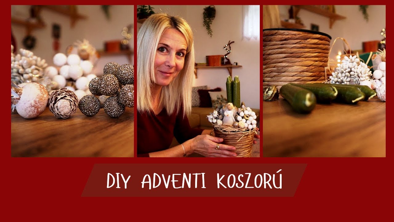 DIY adventi koszorú | Schindler Ildi