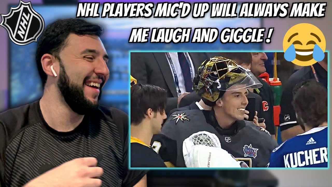 BASKETBALL FAN Reacts to NHL MIC'D UP FUNNY MOMENTS (PT.9)