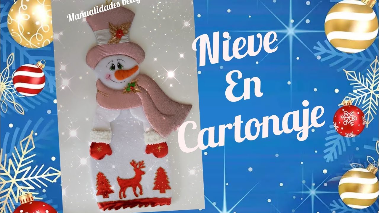 ⛄⛄COMO HACER UN MUÑECO DE NIEVE EN CATONAJE ⛄⛄