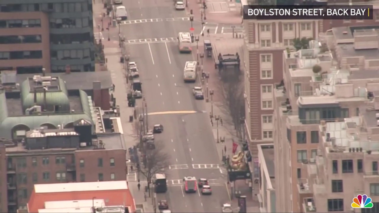 Aerial Footage Shows How Empty Boston Looks During Coronavirus Pandemic