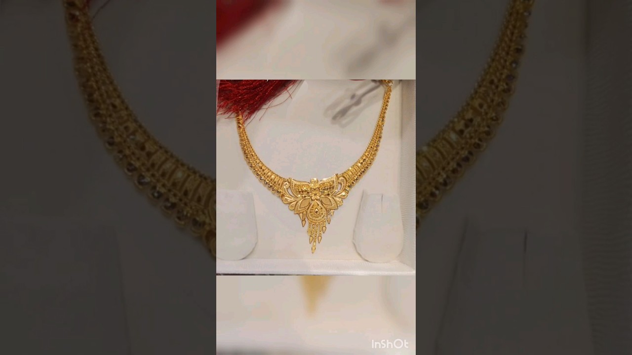 22krt gold 10gm necklace designs #goldennecklace #goldjewellery
