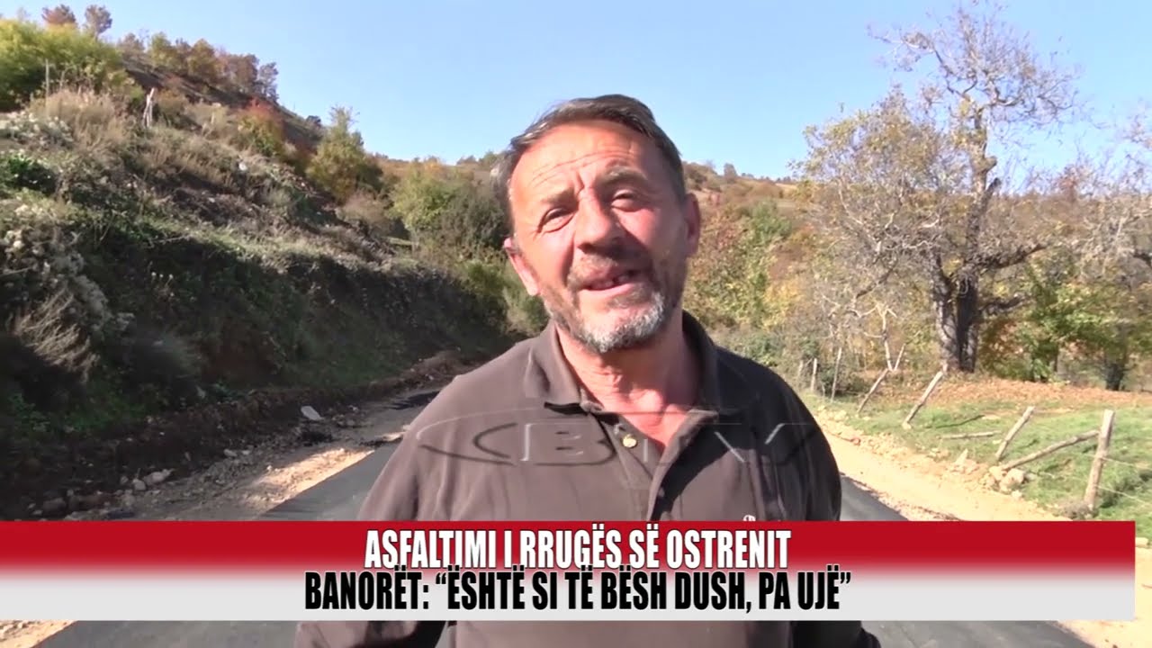Asfaltimi i rrugës Qendër Ostren me rrugën nacionale - Bulqiza Tv
