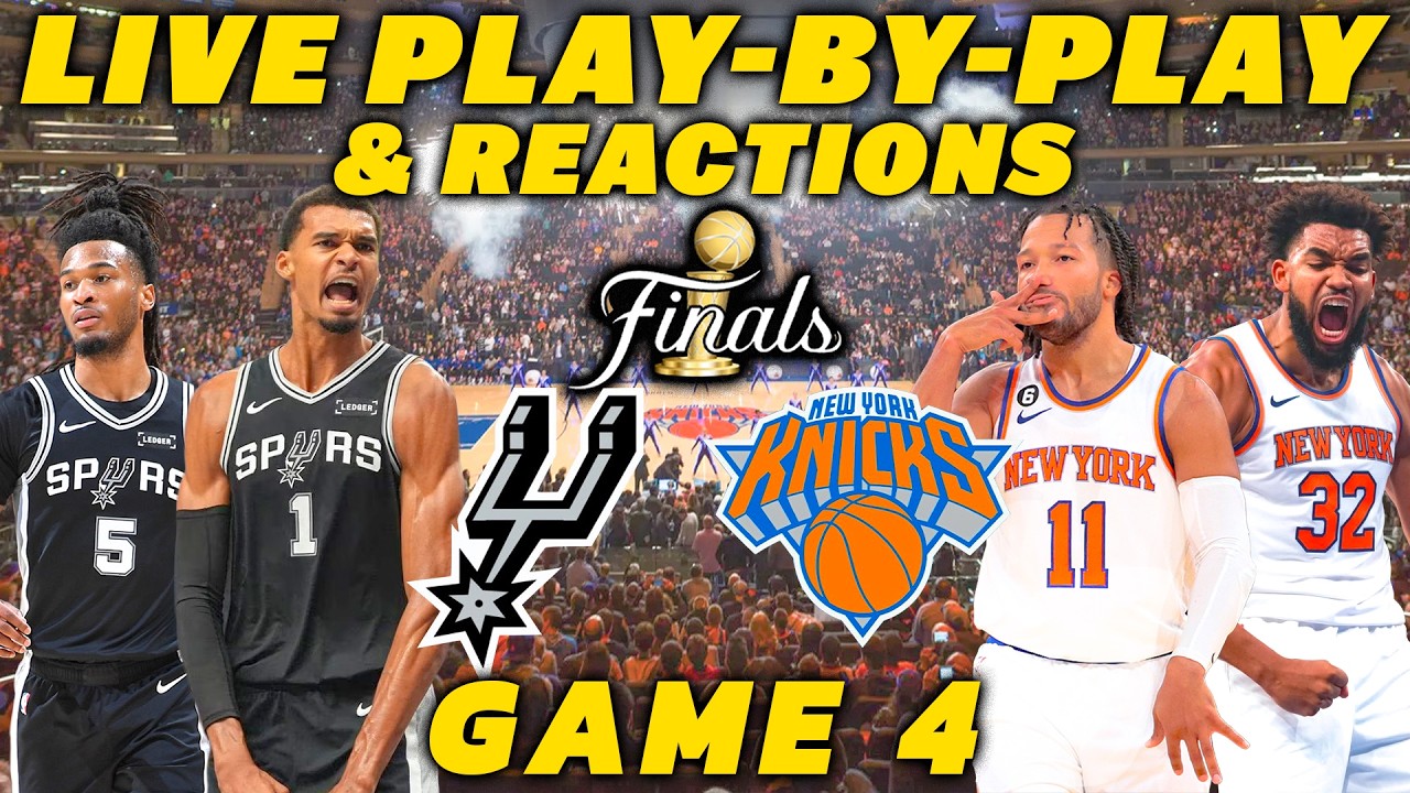 San Antonio Spurs Game vs New York Knicks 4 | Live Play-By-Play & Reactions