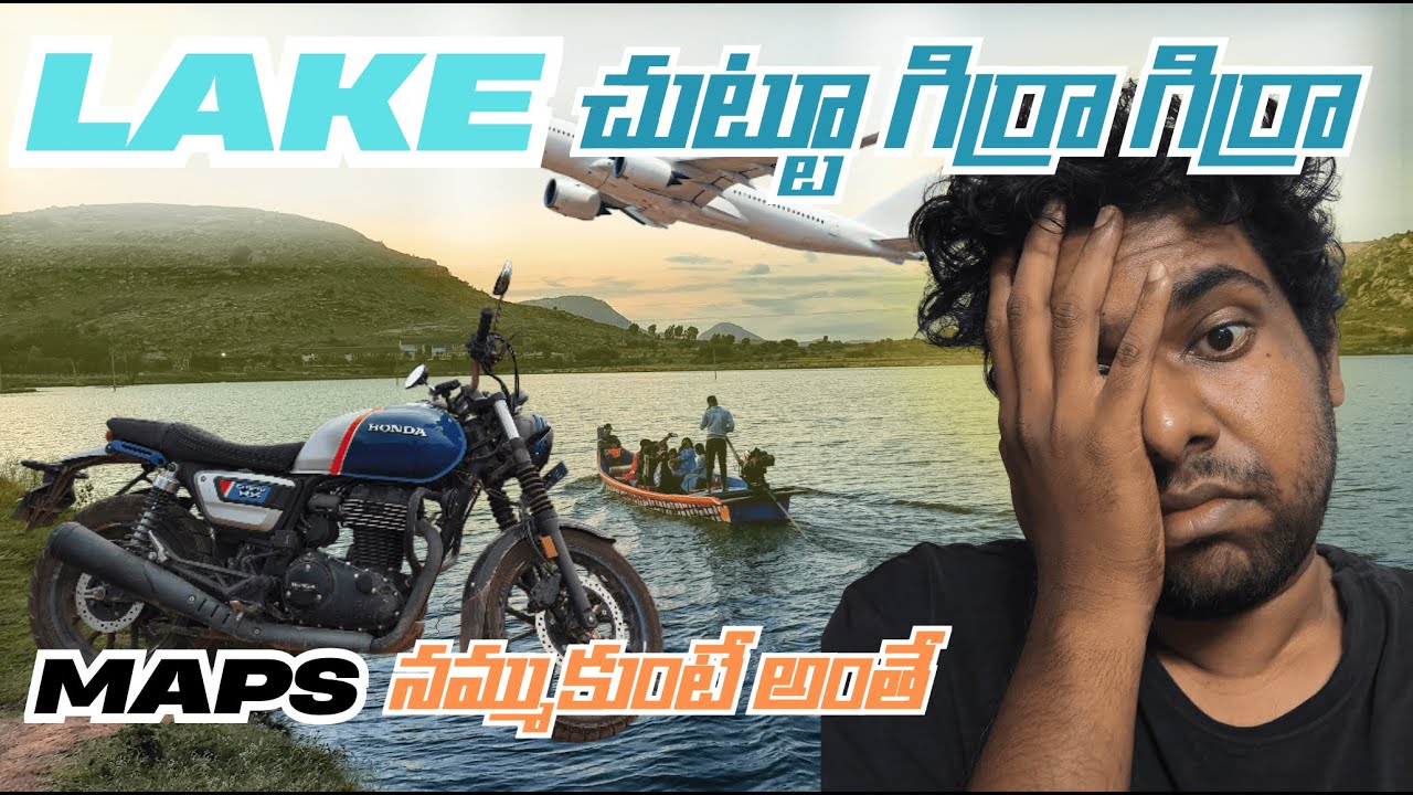 A Ride around lake near Nandi hills | Telugu Moto vlogs | Gnana Motovlogs