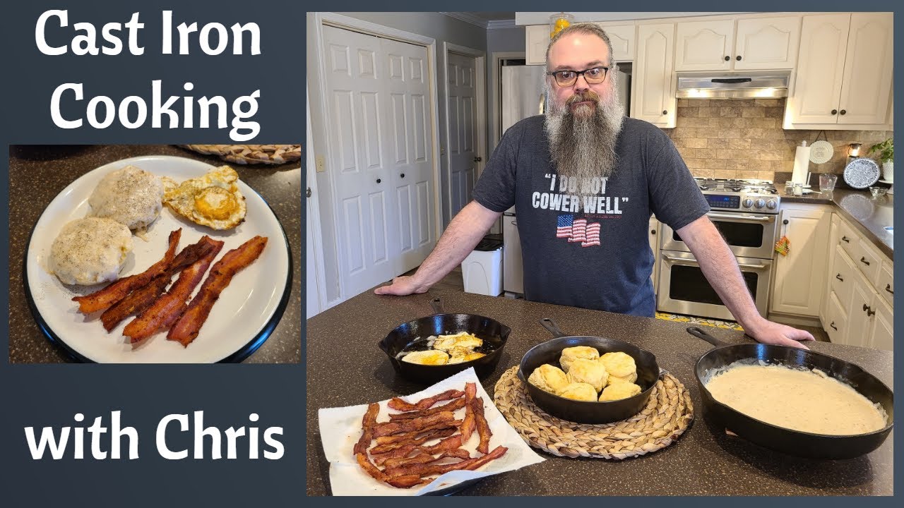 A Simple COUNTRY BREAKFAST | Cast Iron Cooking | How to Make Gravy
