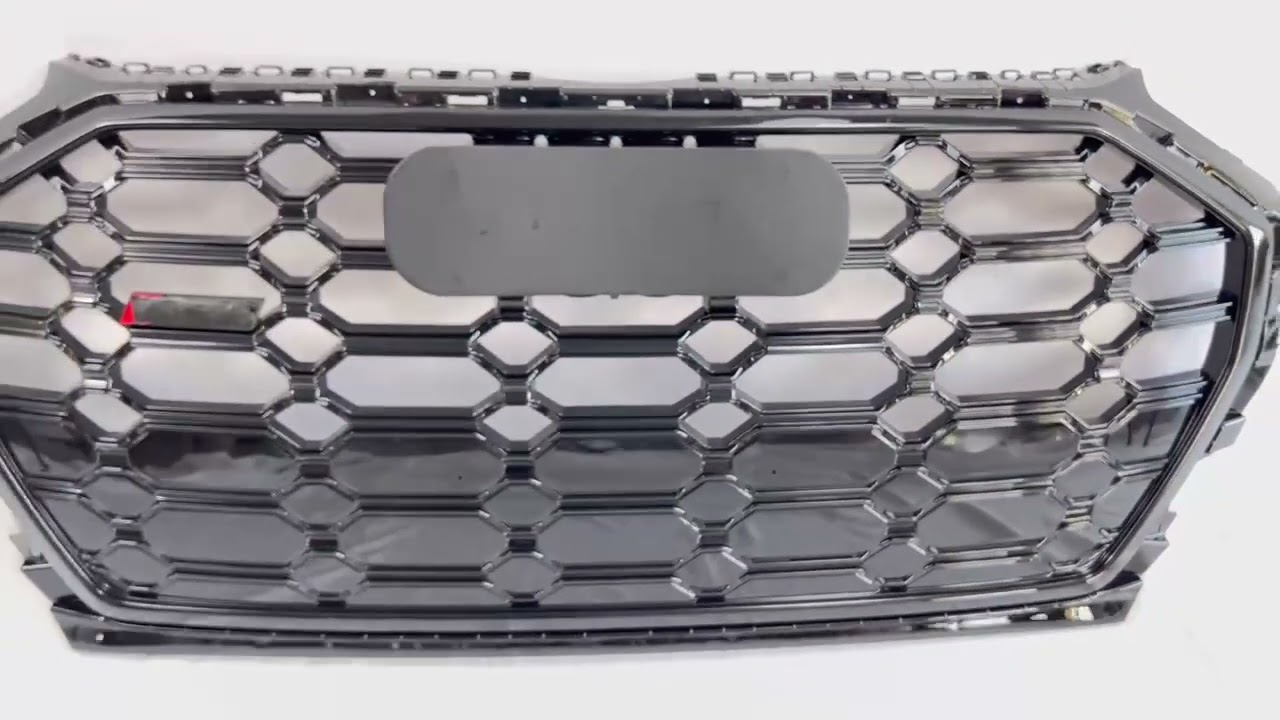 front bumper grill for Audi Q5 SQ5 ABS chrome black silver mesh grille2022 new type