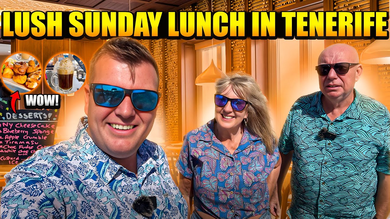 Lush SUNDAY LUNCH in TENERIFE-we didn't need to eat for the rest of the day! 🤩