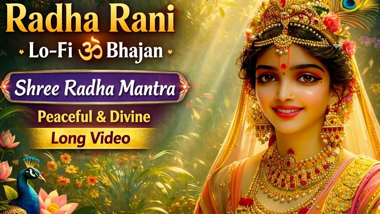 Radha Radha Radha Radha Shree Radha Rani Mantra Lo-Fi 🙏 | Calm Meditation Music | Long Video
