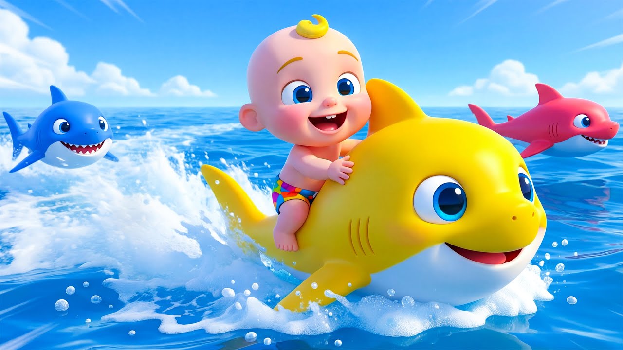 Tiburón bebé 🎶 Baila con la Familia Tiburón 🦈 | Canciones Infantiles | Toota en español