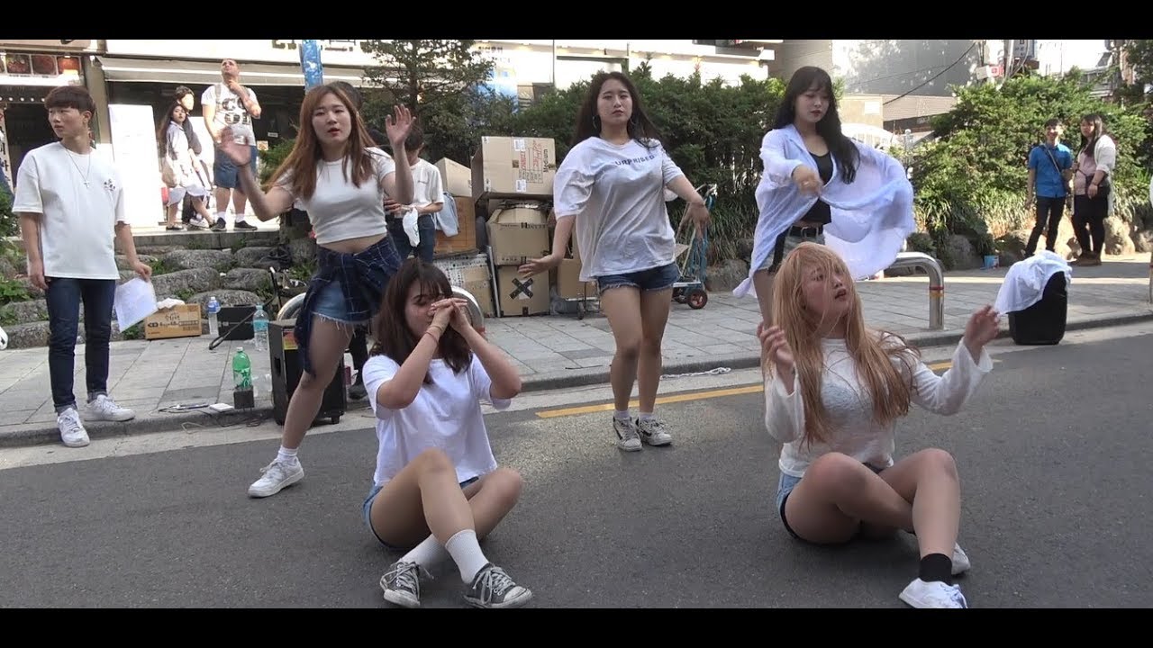 그레이스 Grace 댄스팀 홍대거리 Busking * Gashina(가시나) - SUNMI(선미)