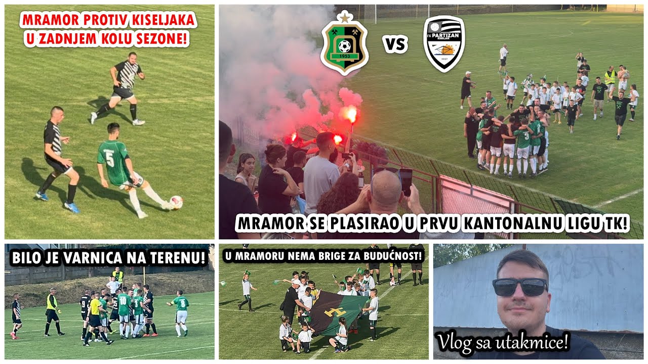 POGLEDAJTE KAKO JE MRAMOR POSTAO PRVAK! NAVIJAČI U DELIRIJUMU! | Mramor - Partizan Kiseljak Vlog ⚽