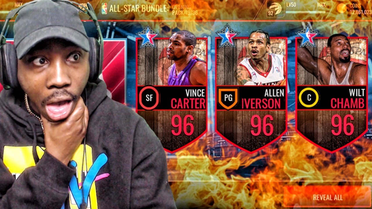 GUARANTEED 96 ALL-STAR LEGEND PACK OPENING! NBA Live Mobile 16 Gameplay Ep. 79