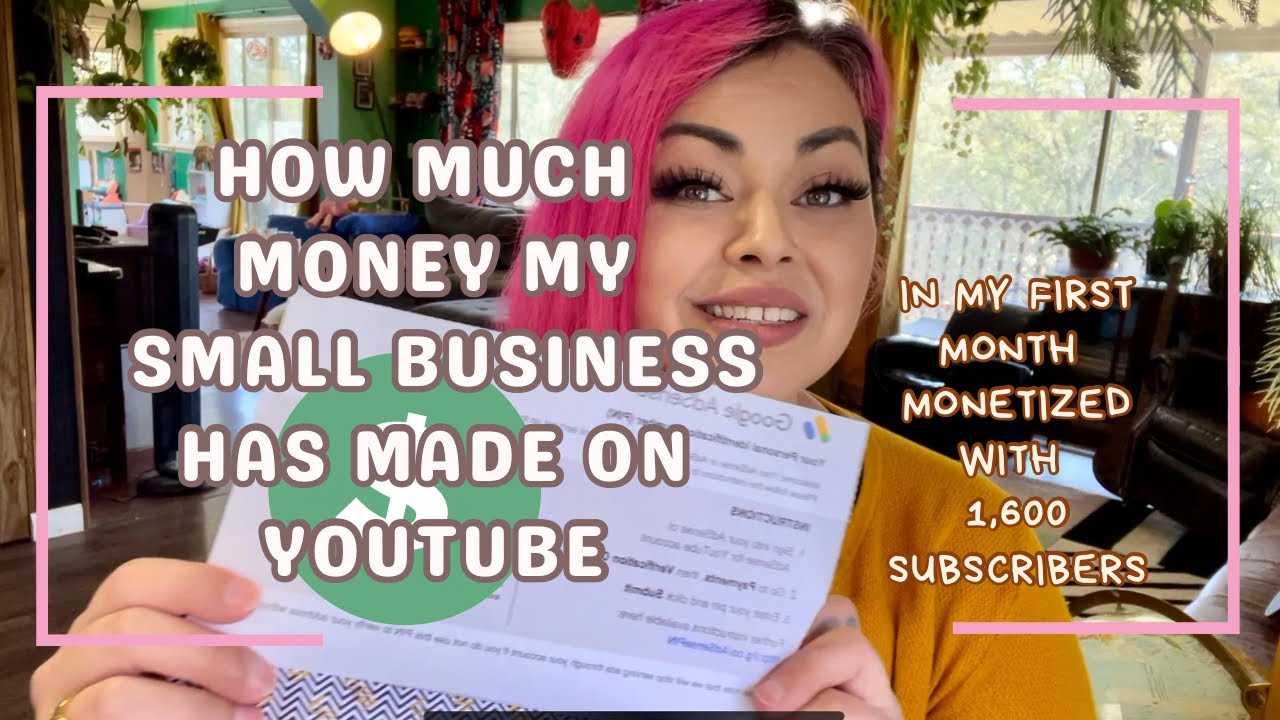 How much money I made on YouTube in my first month being monetized - Crochet Small Business YouTube