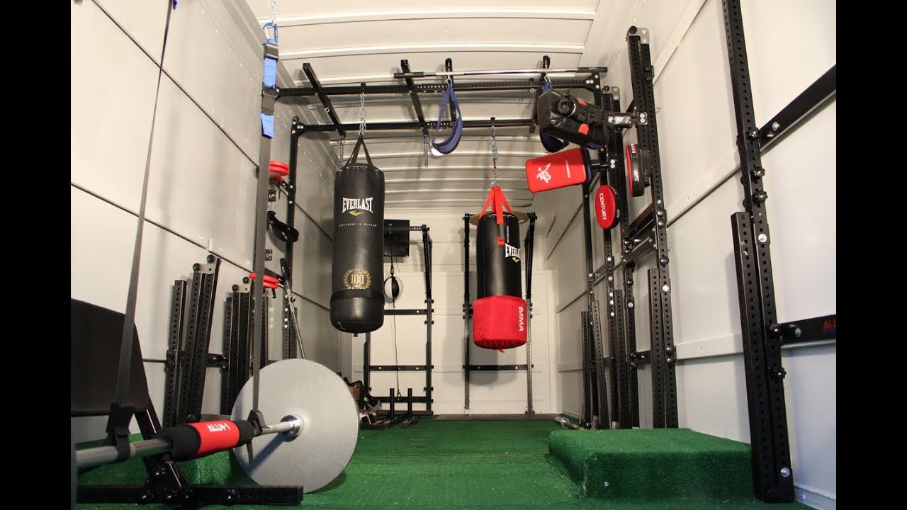 An ALLN-1 Mobile Fitness Studio featuring the sMMAsher!