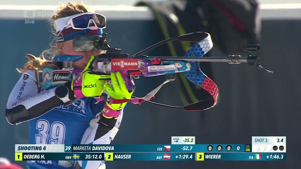 Pokljuka 2021 Markéta Davidová 15km Individual race highlights