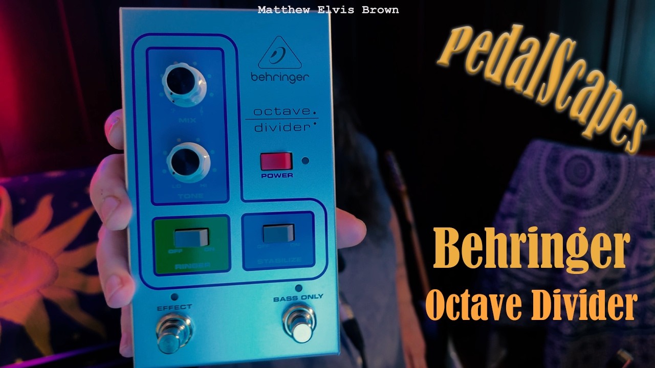 Behringer Octave Divider Analog octave pedal - First Play and Exploration