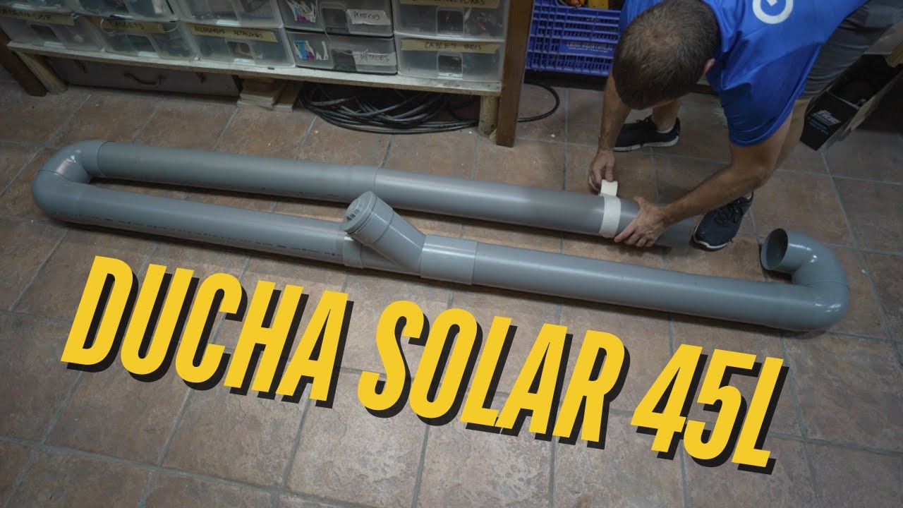 COMO HACER UNA DUCHA SOLAR con PRESIÓN para el TECHO de tu FURGONETA CAMPER. Muy Facil.