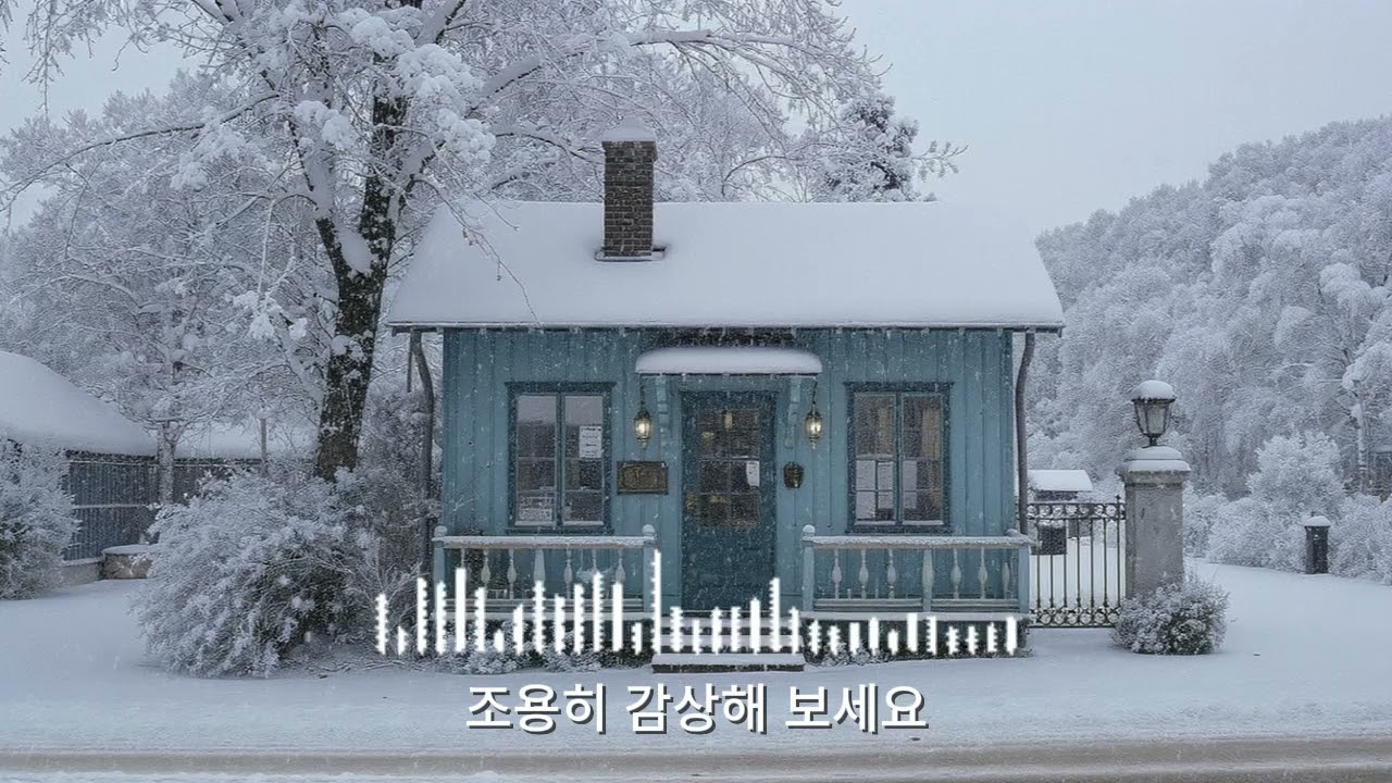 겨울 감성 케이팝 발라드 🎵 | 눈 내리는 산속 카페 분위기 | Mountain Café in Snow