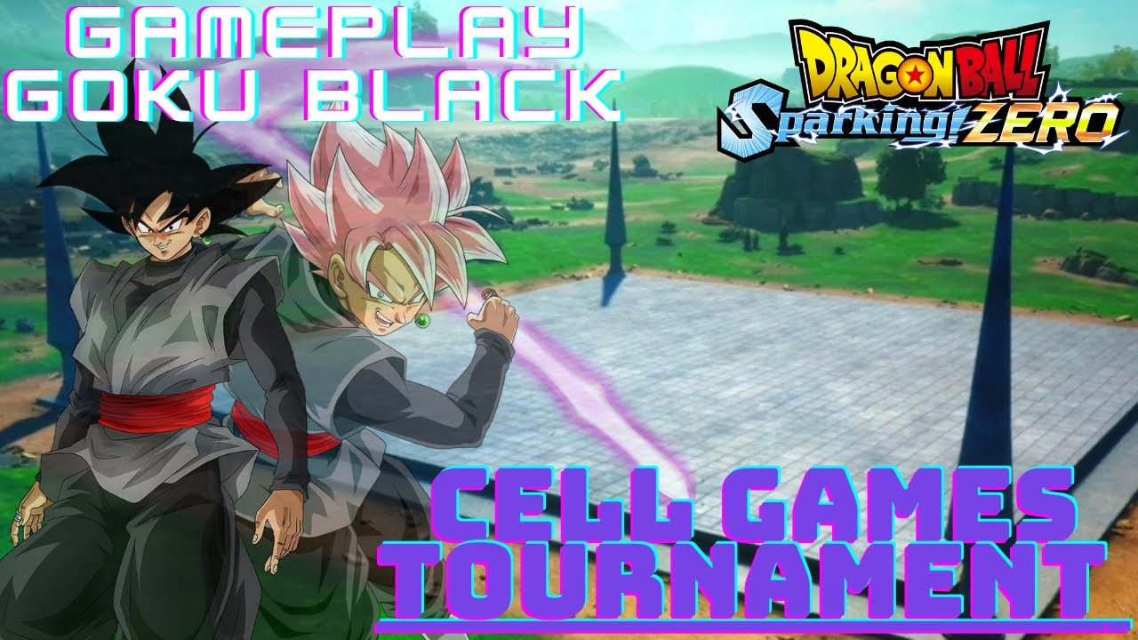 (dragon ball sparking zero)-(World tournament)-(Cell Games) Goku Black Gameplay