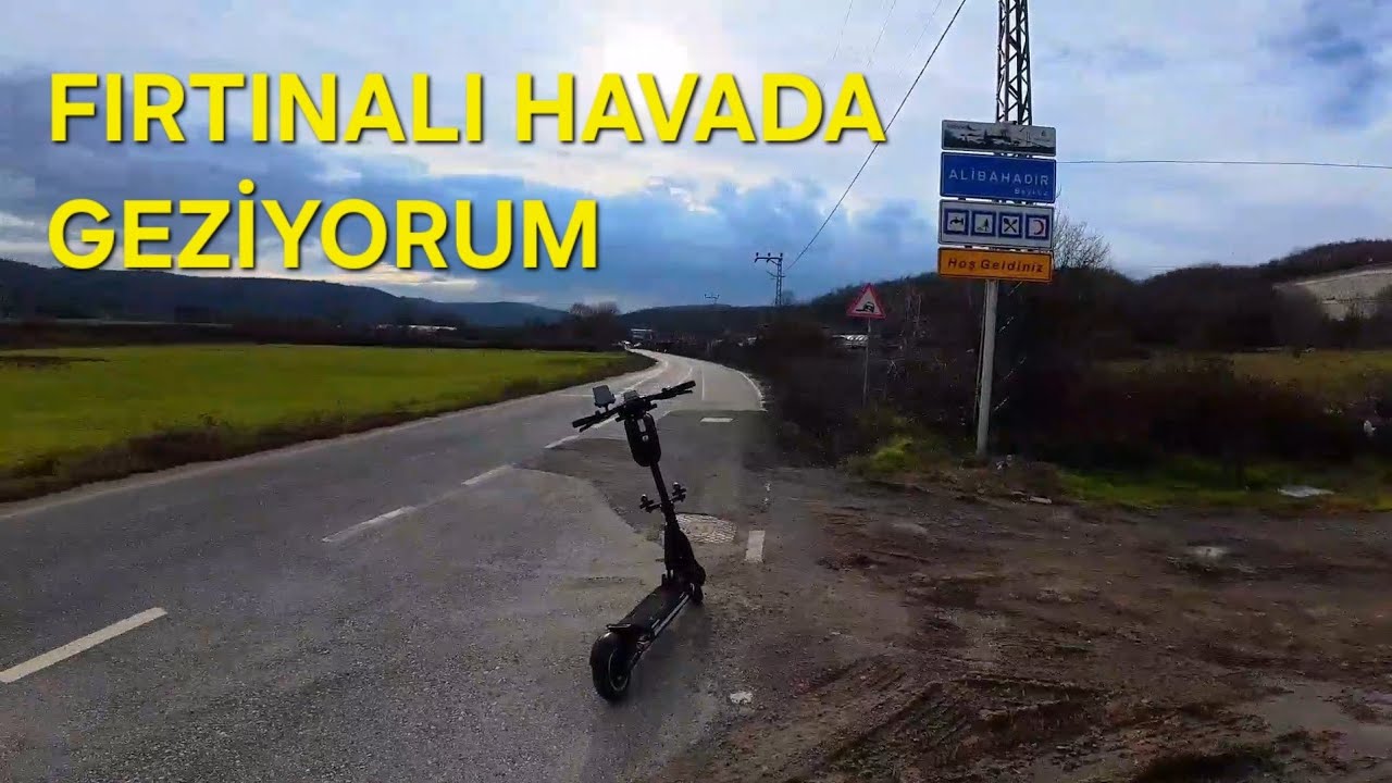 FIRTINADA ESCOOTER SÜRÜYORUM